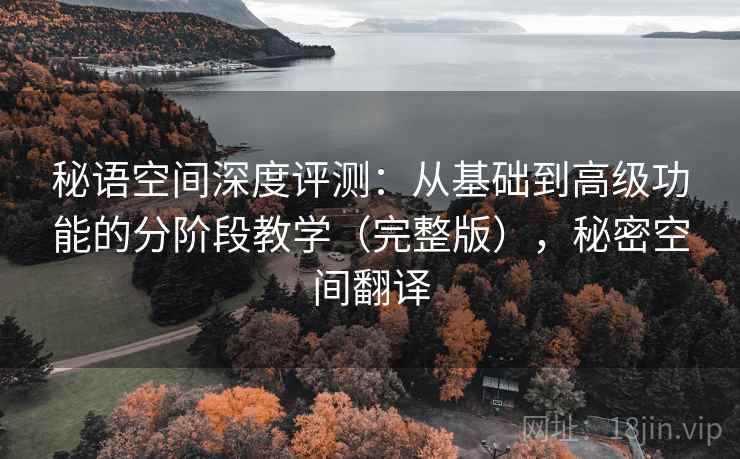 秘语空间深度评测：从基础到高级功能的分阶段教学（完整版），秘密空间翻译