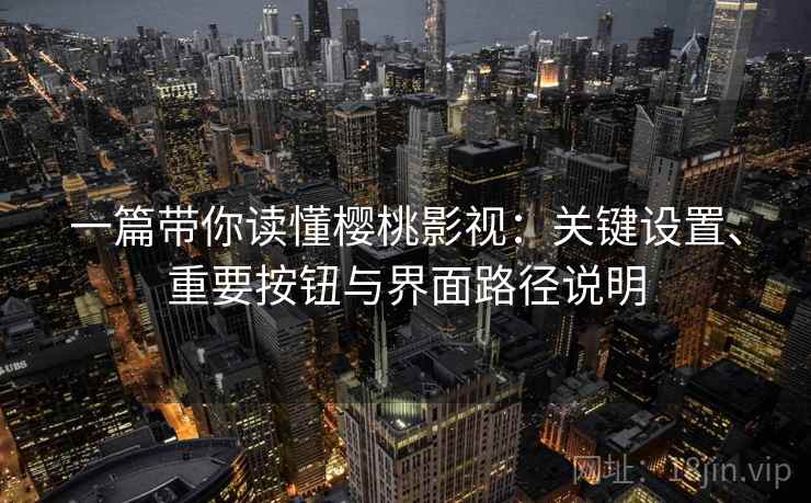 一篇带你读懂樱桃影视：关键设置、重要按钮与界面路径说明