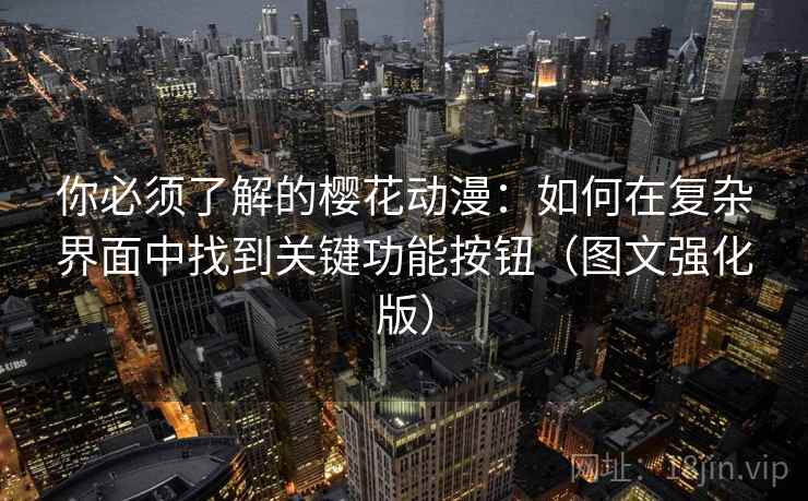 你必须了解的樱花动漫:如何在复杂界面中找到关键功能按钮(图文强化版) 你必须了解的樱花动漫:如何在复杂界面中找到关键功能按钮(图文强化版)