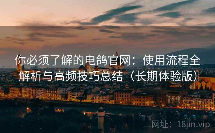 你必须了解的电鸽官网:使用流程全解析与高频技巧总结(长期体验版) 你必须了解的电鸽官网:使用流程全解析与高频技巧总结(长期体验版)