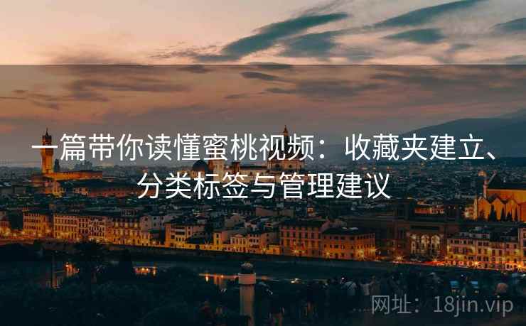 一篇带你读懂蜜桃视频：收藏夹建立、分类标签与管理建议