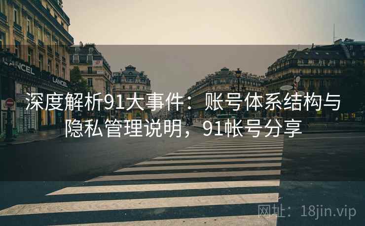 深度解析91大事件：账号体系结构与隐私管理说明，91帐号分享