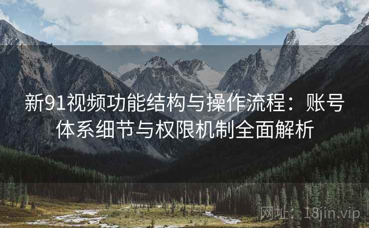 新91视频功能结构与操作流程:账号体系细节与权限机制全面解析 新91视频功能结构与操作流程:账号体系细节与权限机制全面解析