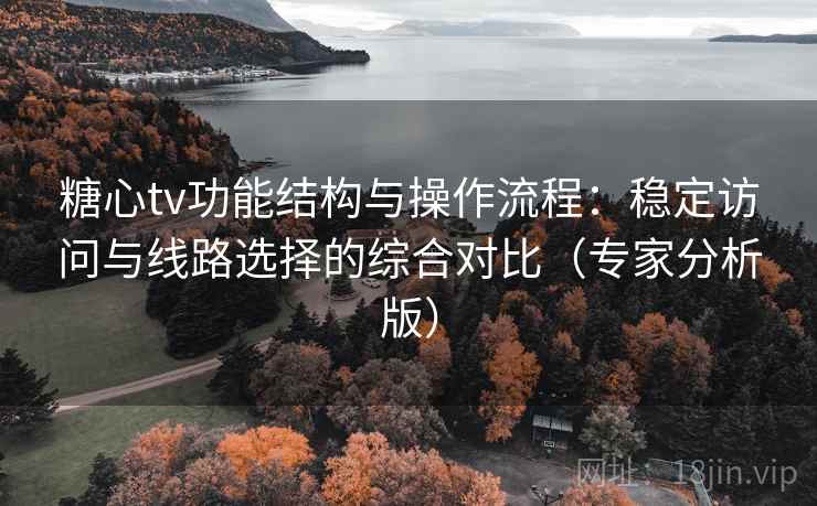 糖心tv功能结构与操作流程：稳定访问与线路选择的综合对比（专家分析版）