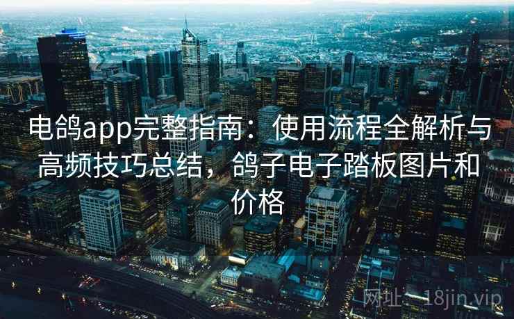 电鸽app完整指南:使用流程全解析与高频技巧总结,鸽子电子踏板图片和价格 电鸽app完整指南:使用流程全解析与高频技巧总结,鸽子电子踏板图片和价格