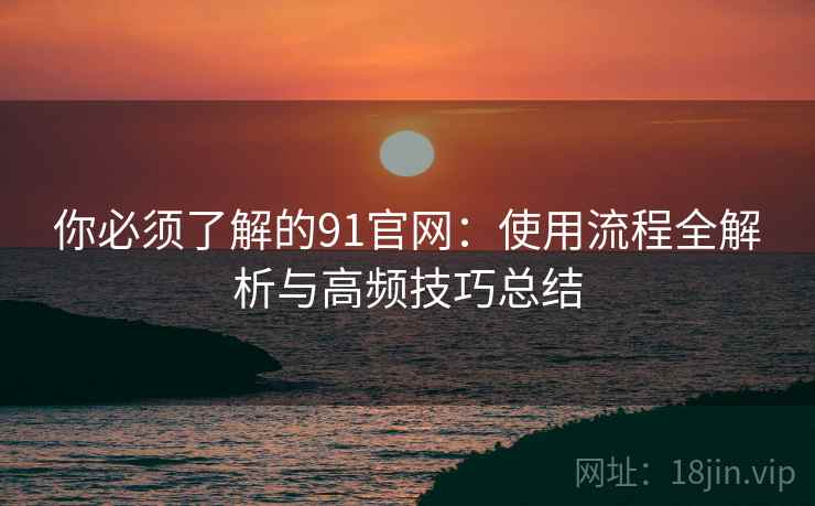 你必须了解的91官网：使用流程全解析与高频技巧总结