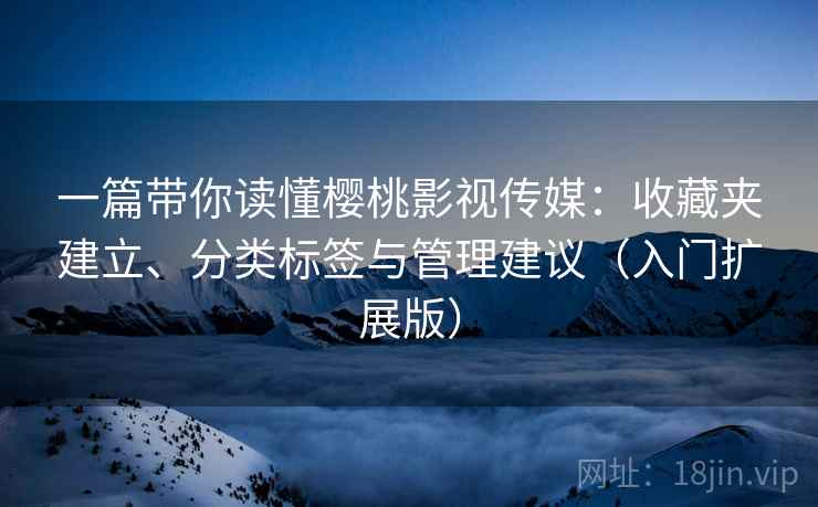 一篇带你读懂樱桃影视传媒:收藏夹建立、分类标签与管理建议(入门扩展版) 一篇带你读懂樱桃影视传媒:收藏夹建立、分类标签与管理建议(入门扩展版)
